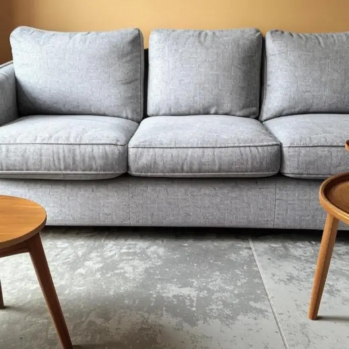 Nowoczesna modułowa sofa w ciepłej tonacji beżu w salonie ComfortHomePlaza