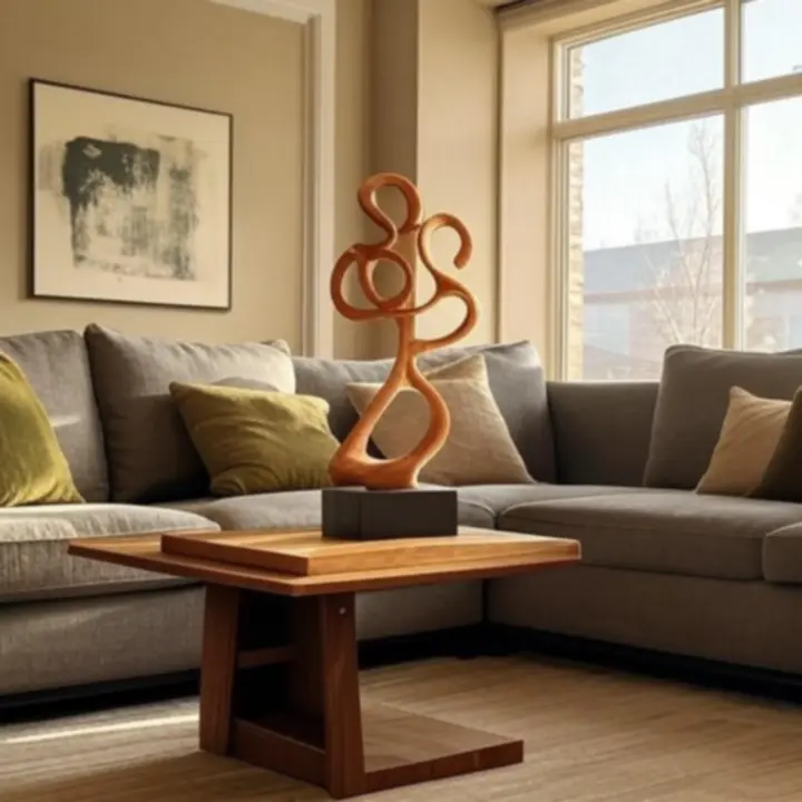 Stylizowany salon z dekoracjami ComfortHomePlaza